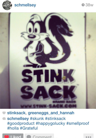 Instagram Review: #skunk #stinksack #goodproduct #happygolucky