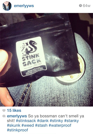 Instagram Review: So ya bossman can't smell ya shit! #stinksack #dank #stinky
